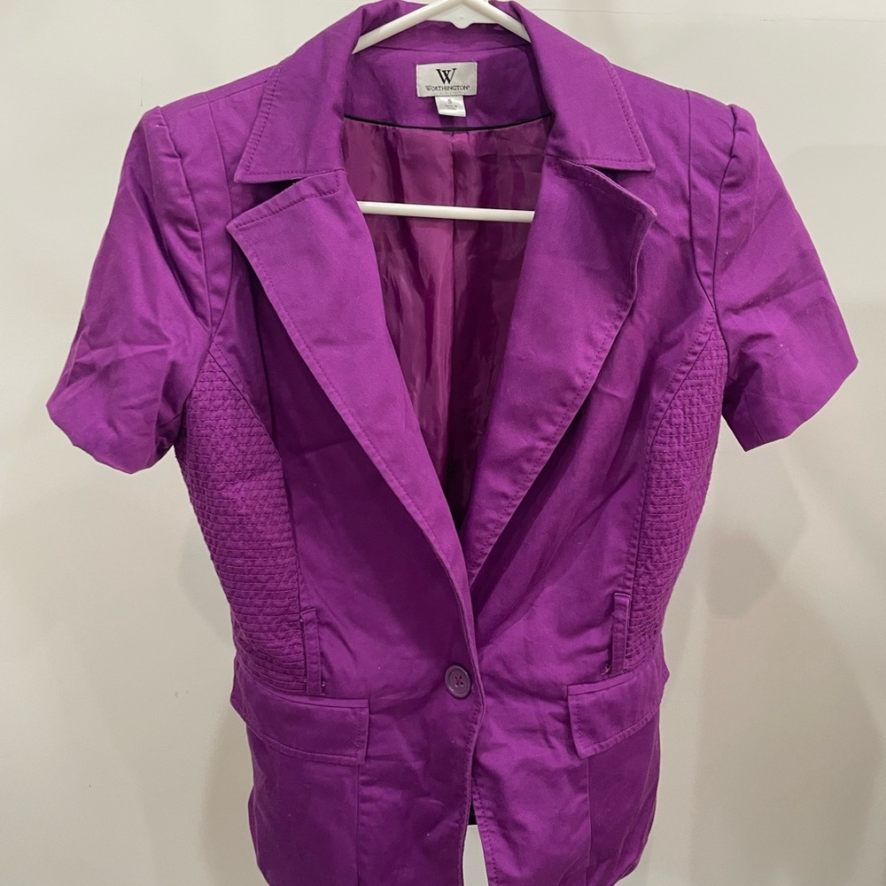 Womens Purple Blazer